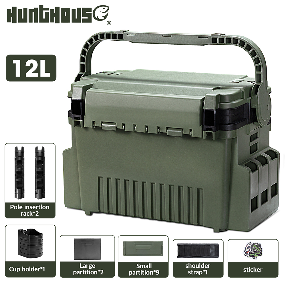Fishing Kayak Crate - 헌트하우스 12L 대형 낚시 도구 상자